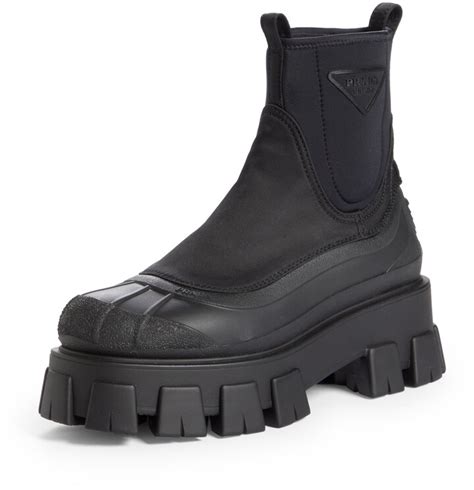 neoprene prada montgomery|Prada Logo Monolith Duck Boot (Women) .